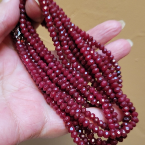 Natural Ruby Untreated Dainty Necklace - Picture 9 of 15